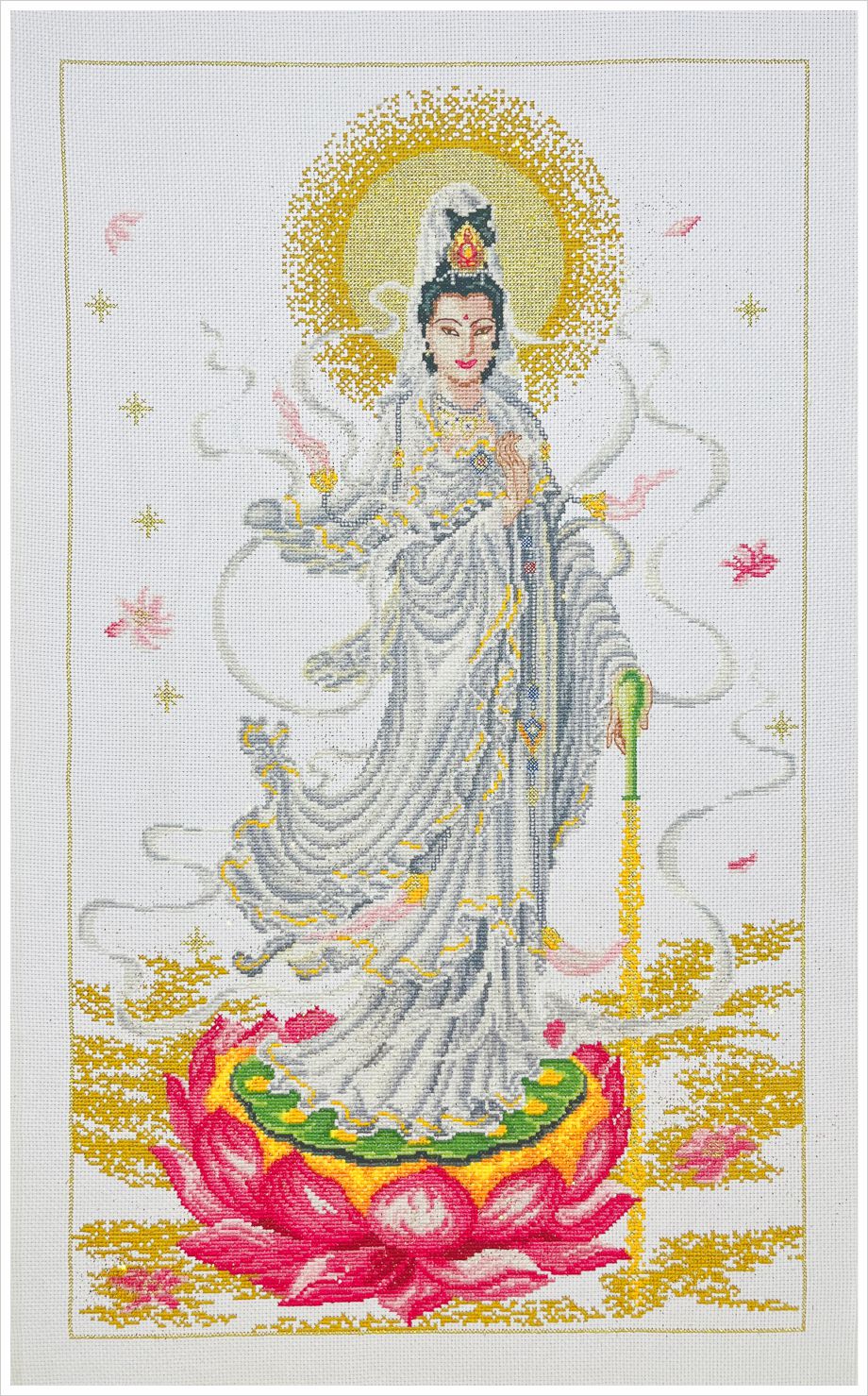 滴水观音画芯展示