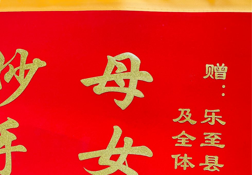 发泡金字印平面锦旗展示图片1