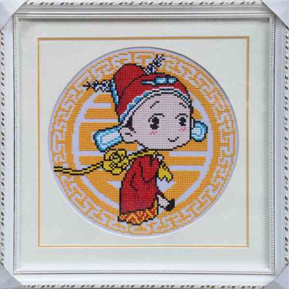 才子佳人装裱效果1