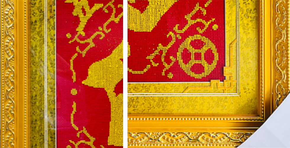 五福临门金钱福局部效果