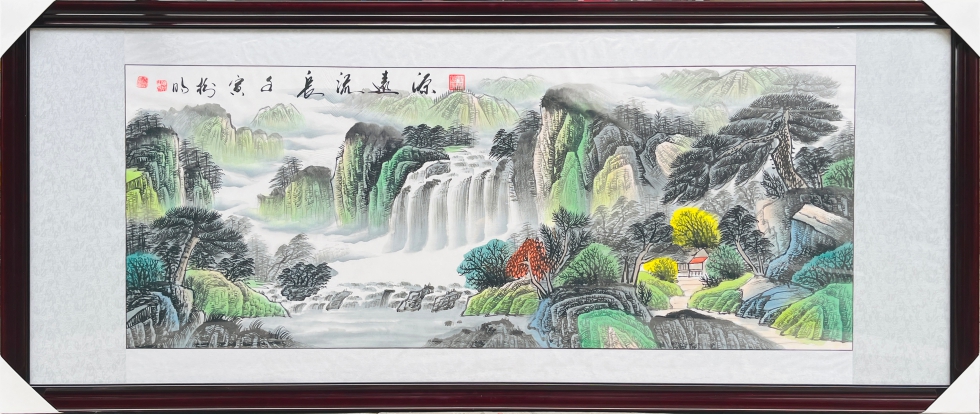 源远流长 绘画装裱 B069-2红