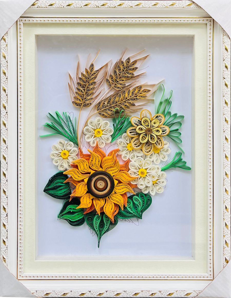 与子偕老图C099装裱效果