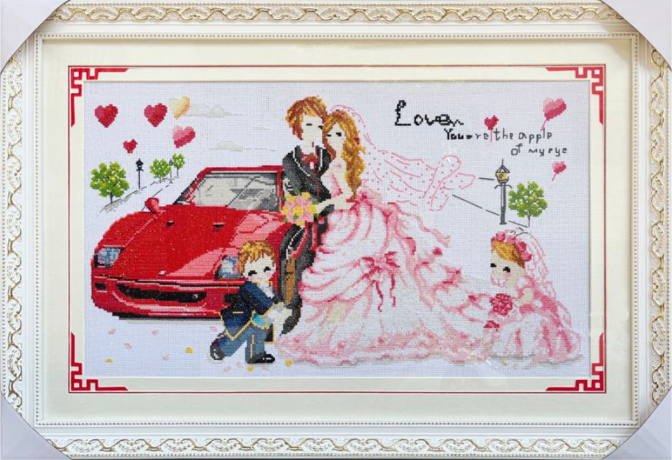 情侣婚纱赛车图片