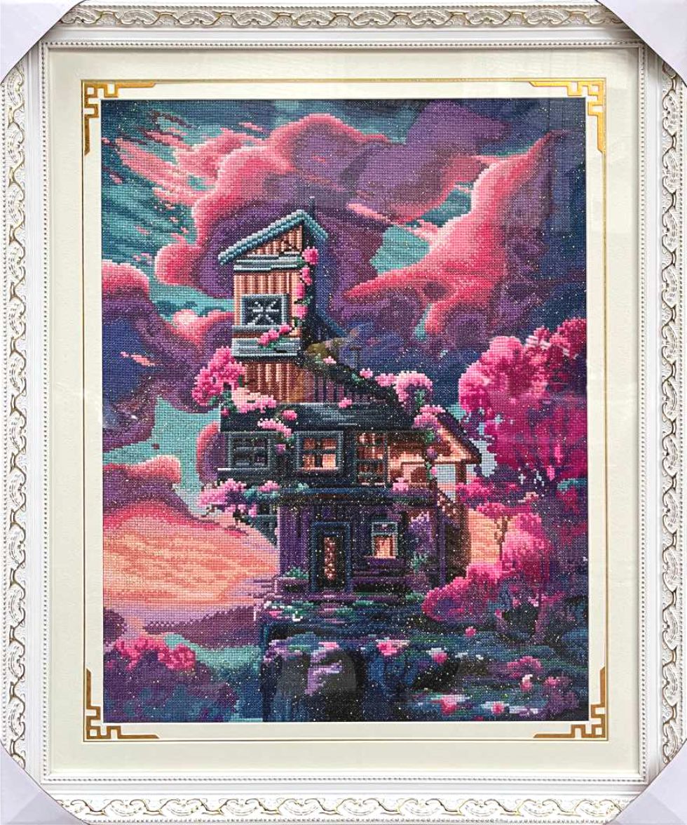 云端小屋梦幻唯美风景