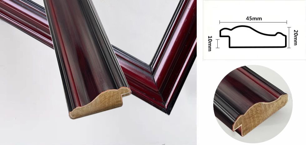 B029红实木线条做框效果