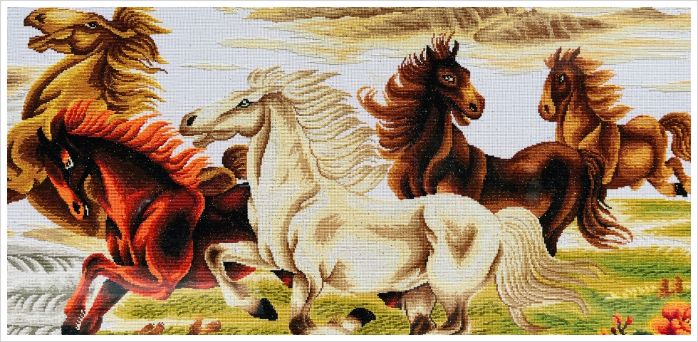 温馨之家牡丹花家字成品效果