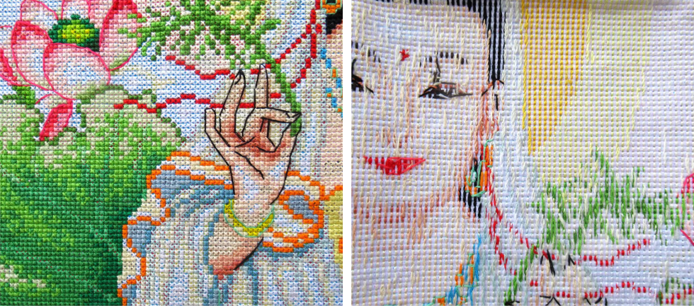 五路财神爷局部效果