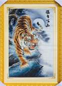 猛虎下山钻石画
